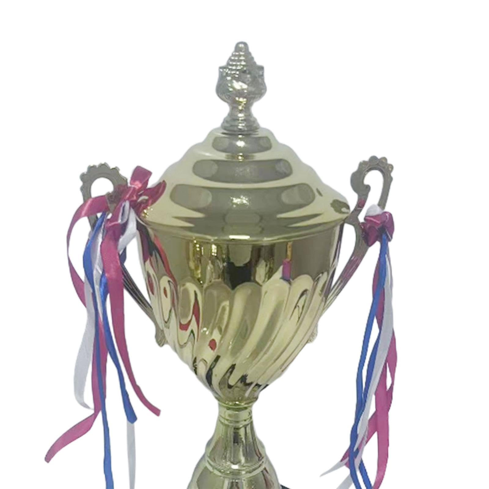 Amagogo Fußball Trophäe Pokal Fans Souvenirs Wettbewerbe Award Trophäe mit Sockel für Sport Meisterschaft Karneval Sieger Teamwork Award