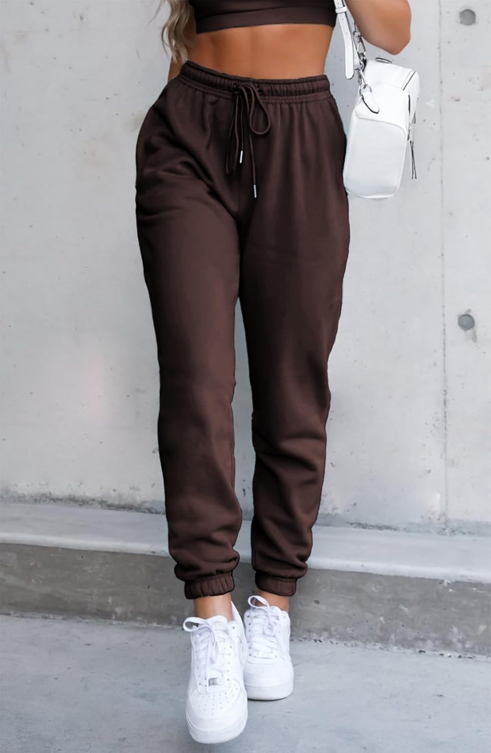 Waitfairy Sweatpants Women - Joggers for Women High Waist Baggy Sweat Pants for Womens Joggers Workout Gym Clothes for Woman