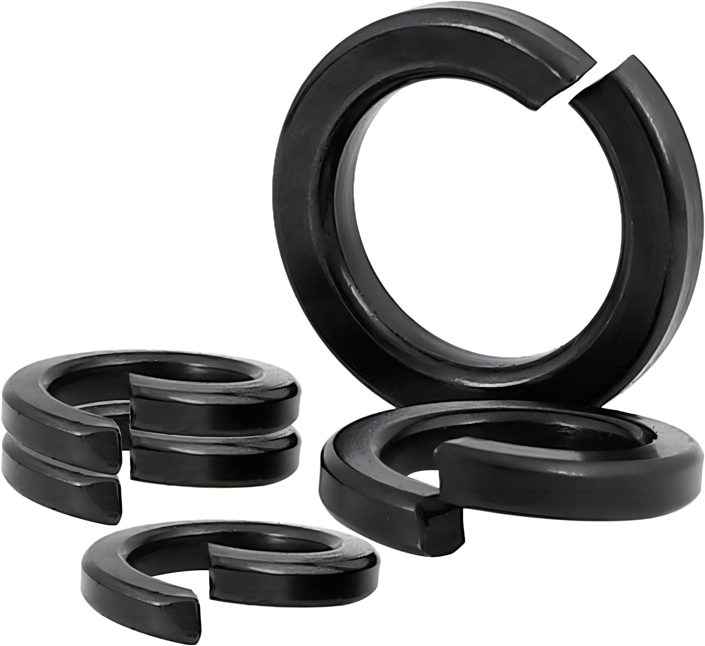 Qrity M6 Spring Washers, Split Lock Spring Washers, Square Helix Lock Washer, Screw Gasket for Bolts Screws, Pack of 20