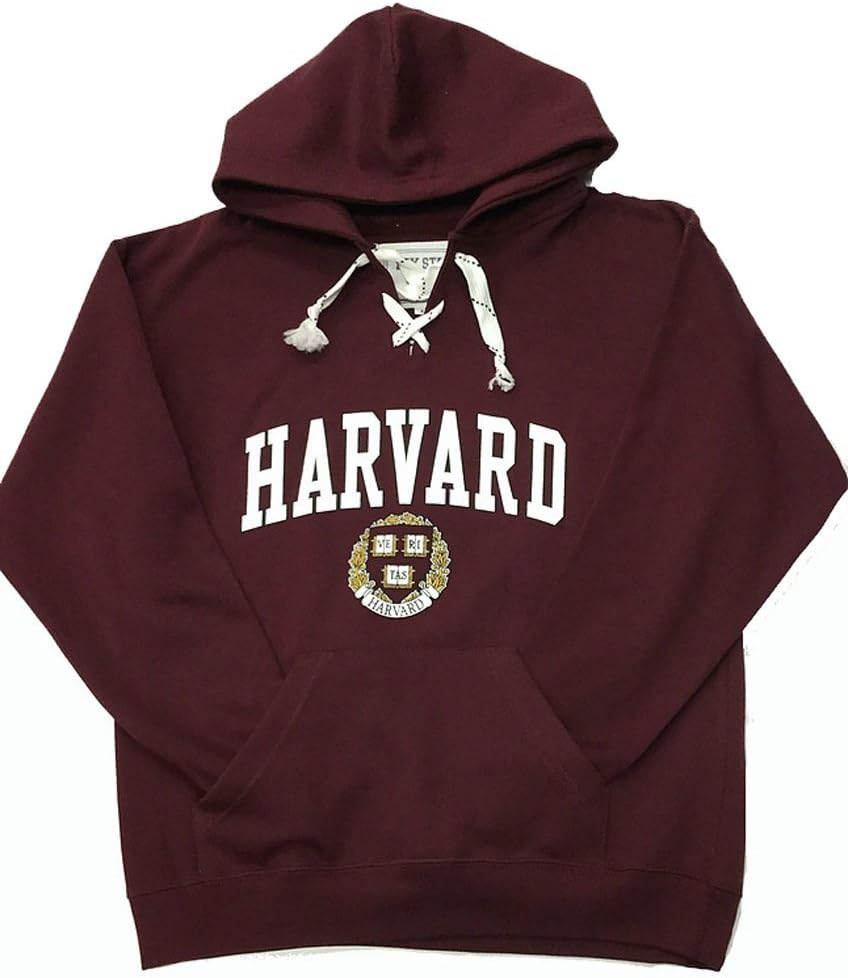 Harvard Hoodie Hockey Style (XX-Large, Crimson)