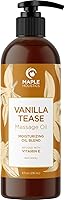MapleHolistics Vanilla Dream Sensual Massage Oil for Couples - Vegan Full Body Oil with Coconut, Almond & Dreamy Vanilla Scent