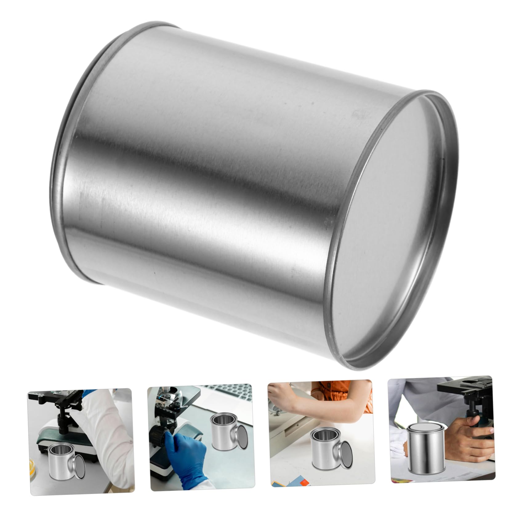 SHINEOFI 12piezas Cubo De Pintura Vacío Sellado Lata De Multiusos Contenedor De Almacenamiento De para Muestreo De Pintura Pigmentada Unidades