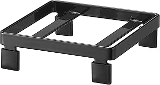 山崎実業(Yamazaki) ソープディスペンサー ラック ブラック W9.2×D9.4×H2.7cm タワー tower 浮かせる収納 ヌメリ防止 10204