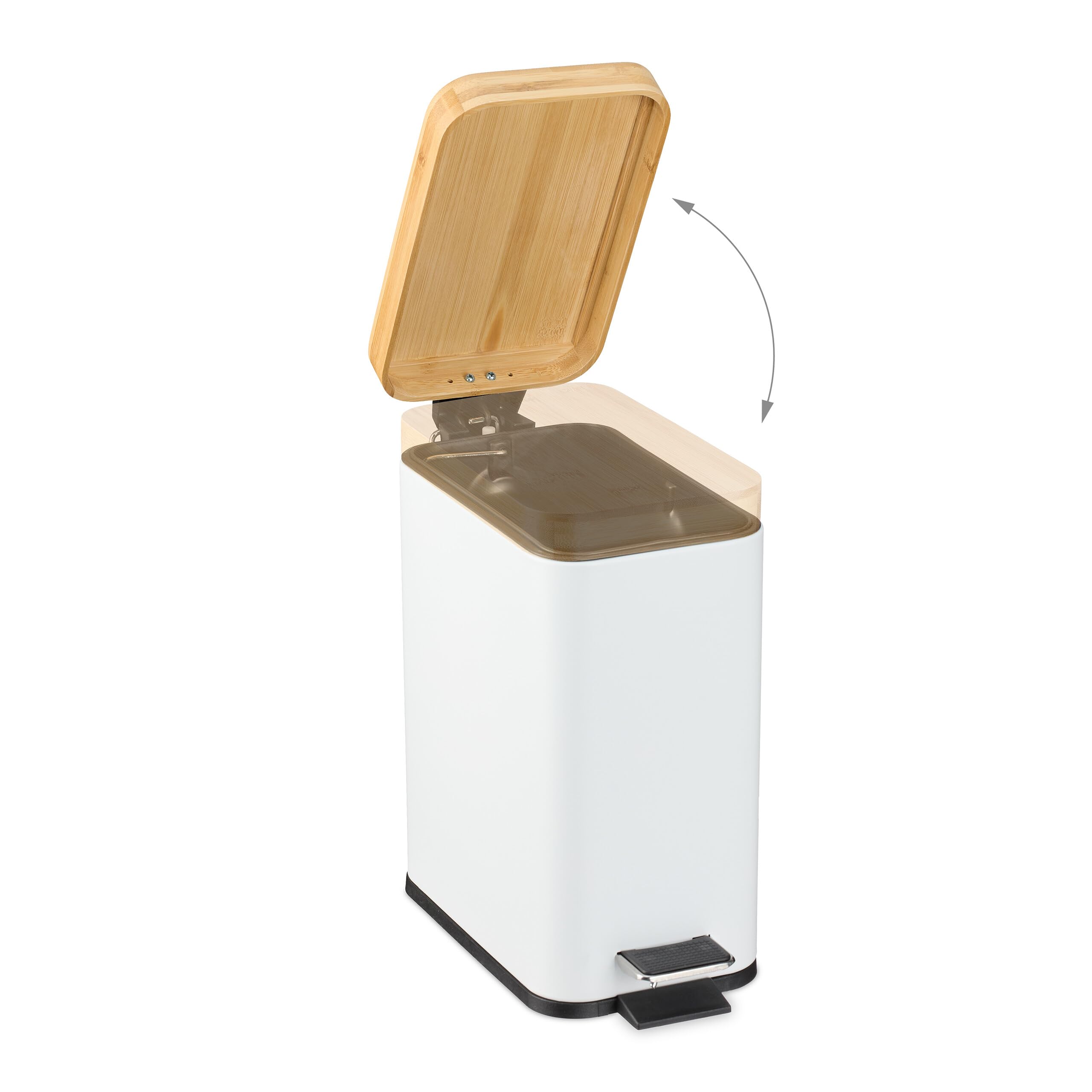 Pattumiera Inox 12lt Con Pedale H39 Tortora - Foto 10