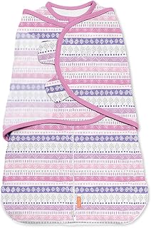 SwaddleMe Room to Grow Swaddle – 0-6 Months, 1-pack (Tribal Stripes) Baby Swaddle Wrap Grows With Baby, Transitioning to Arms Out Sleep to Safely Roll and Self-Soothe
