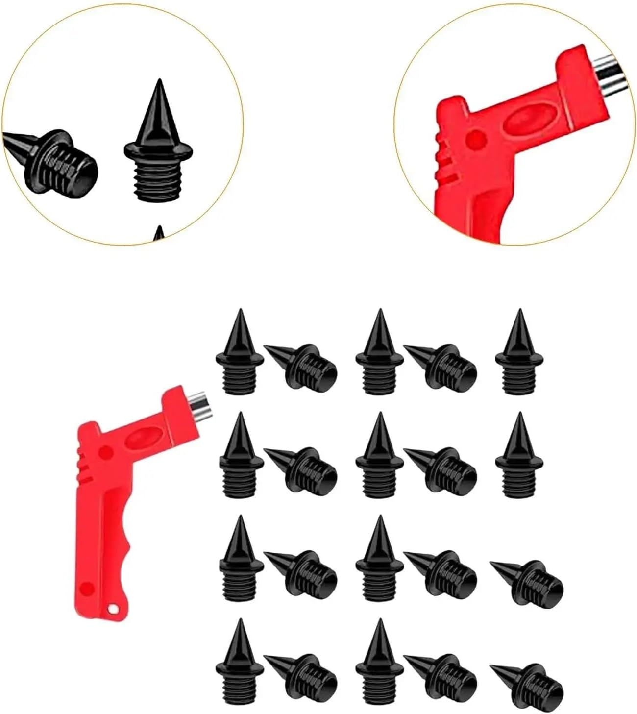 Track Spikes 120pcs Track Shoe Spikes Practical and Field Running for Practice Short Distance Outdoor Training Adults