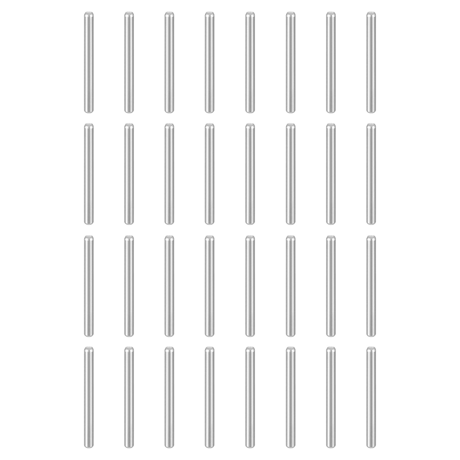 sourcing map 128Pcs M2 x 22mm Dowel Pin, 304 Stainless Steel Cylindrical Dowel Pins, Shelf Support Pegs Rod Fastener for Cabinet Furniture DIY Installation Industry Mechanical — image 1