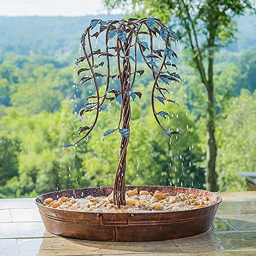 Junniu Fountain Indoor Outdoor Living Waterfall Fountain Home Decoration Wrought Iron For Outdoor Patio Garden #TOP3