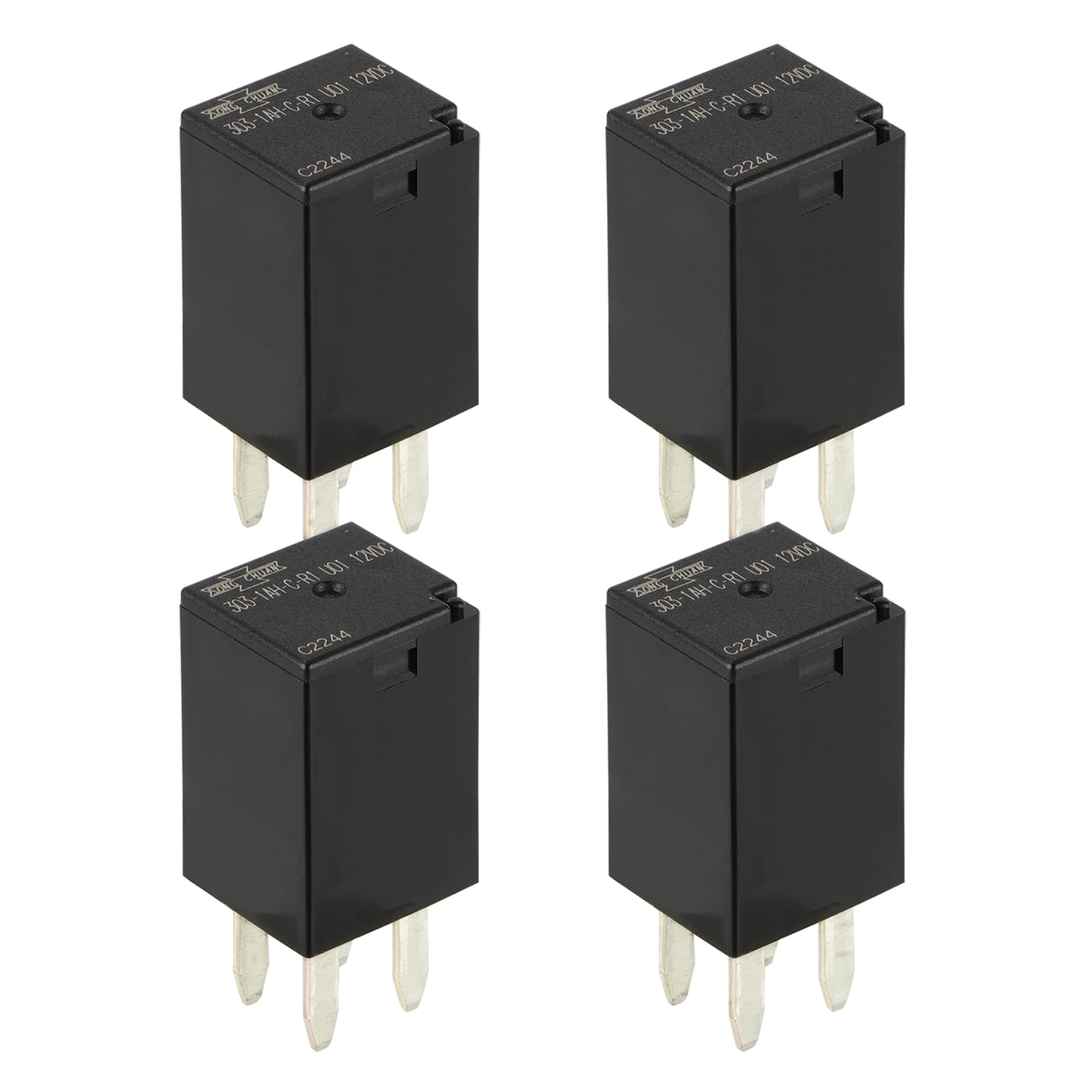 (Pack of 4) 303-1AH-C-R1 U01 12VDC 20A SPNO 4Pins Automotive Purpose Relay