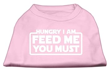 Mirage Pet Products Hungry I am Screen Print Shirt Light Pink XXXL (20)