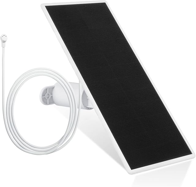 Wasserstein Premium Solar Panel for Google Nest Cam Outdoor or Indoor, Battery - with 3.5W Solar Power - Made for Google Nest
