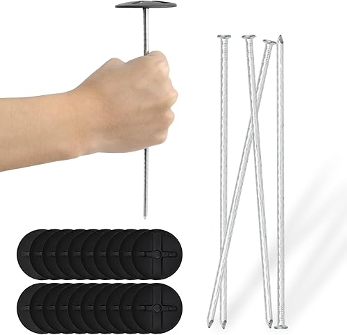 50 estacas resistentes de 7.9 pulgadas para patio con 50 juntas fijas, grapas de paisaje, estacas para tienda de campaña, suelo de jardín, estacas disponible en Yaxa Colombia