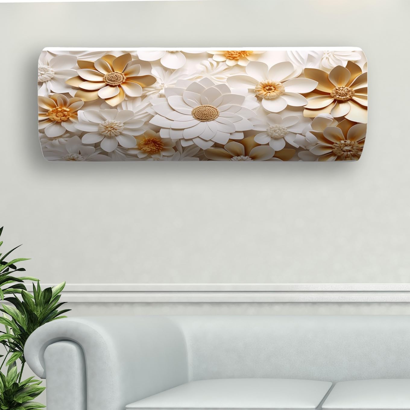 NABAAT AC Cover - Yellow Butterfly Design -8