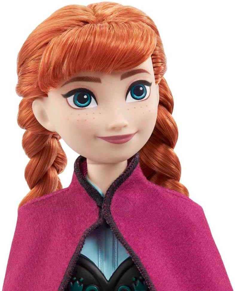 Mattel Disney Princess Dolls, Anna Posable Fashion Doll with Signature Clothing and Accessories, Disney's Frozen Movie Toys