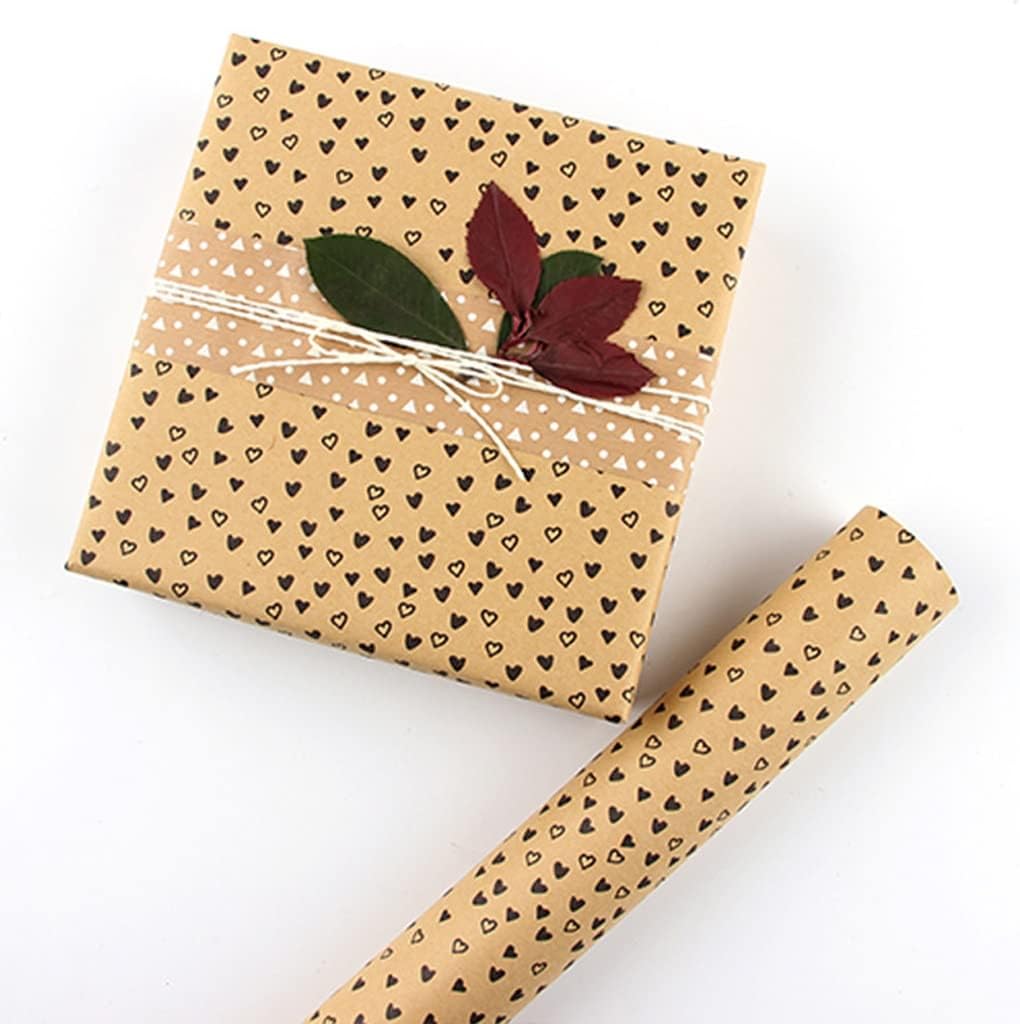 80g Yellow Flower Rapping Paper Gift Wrapping Bag Book Cover Atmosphere Sense(A)