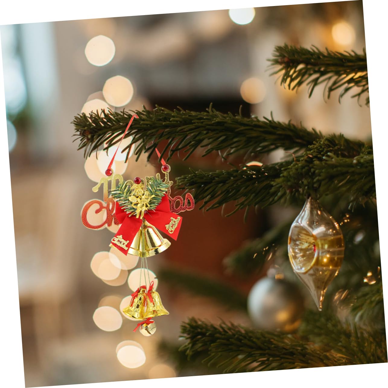 Cabilock 5 Set Decorazioni Natalizie Albero Di Natale Gonfiabile Campane Campane A Mano Ghirlanda Di Ganci Dimmerabili Ornamenti Di Caramelle Decora Natale Appendini Per 2 pezzi * 5
