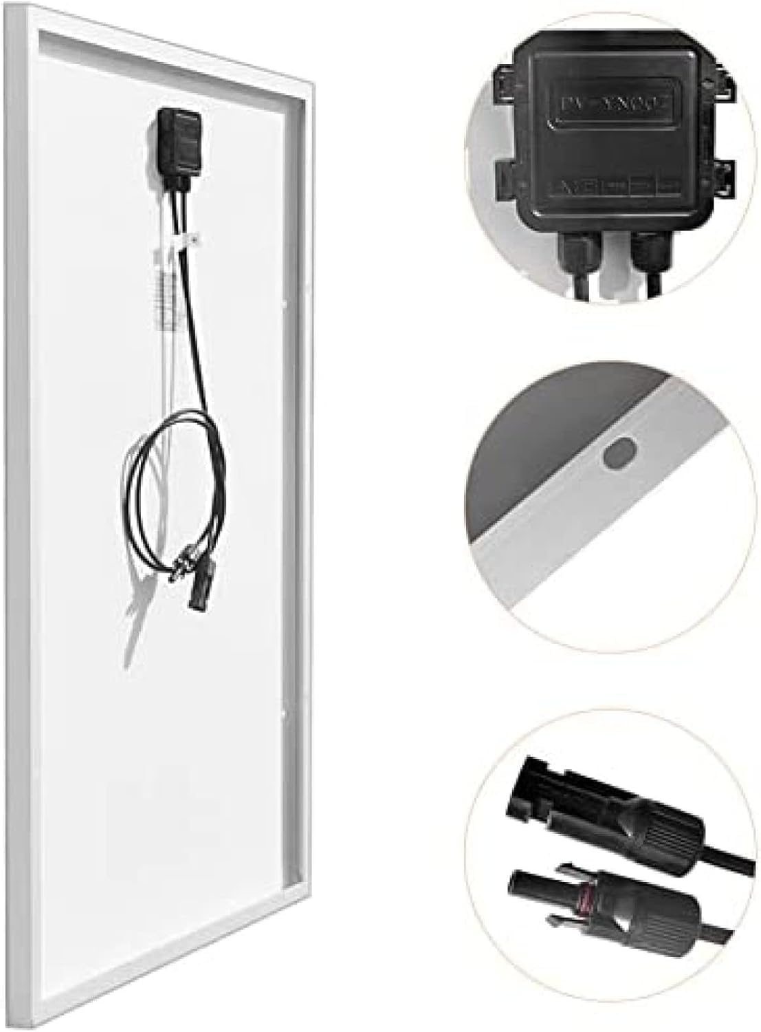 Panneau solaire monocristallin 400 W haute efficacité, chargeur d'alimentation hors réseau pour bateau, camping-car, toit, cabine, abri de jardin et autres applications