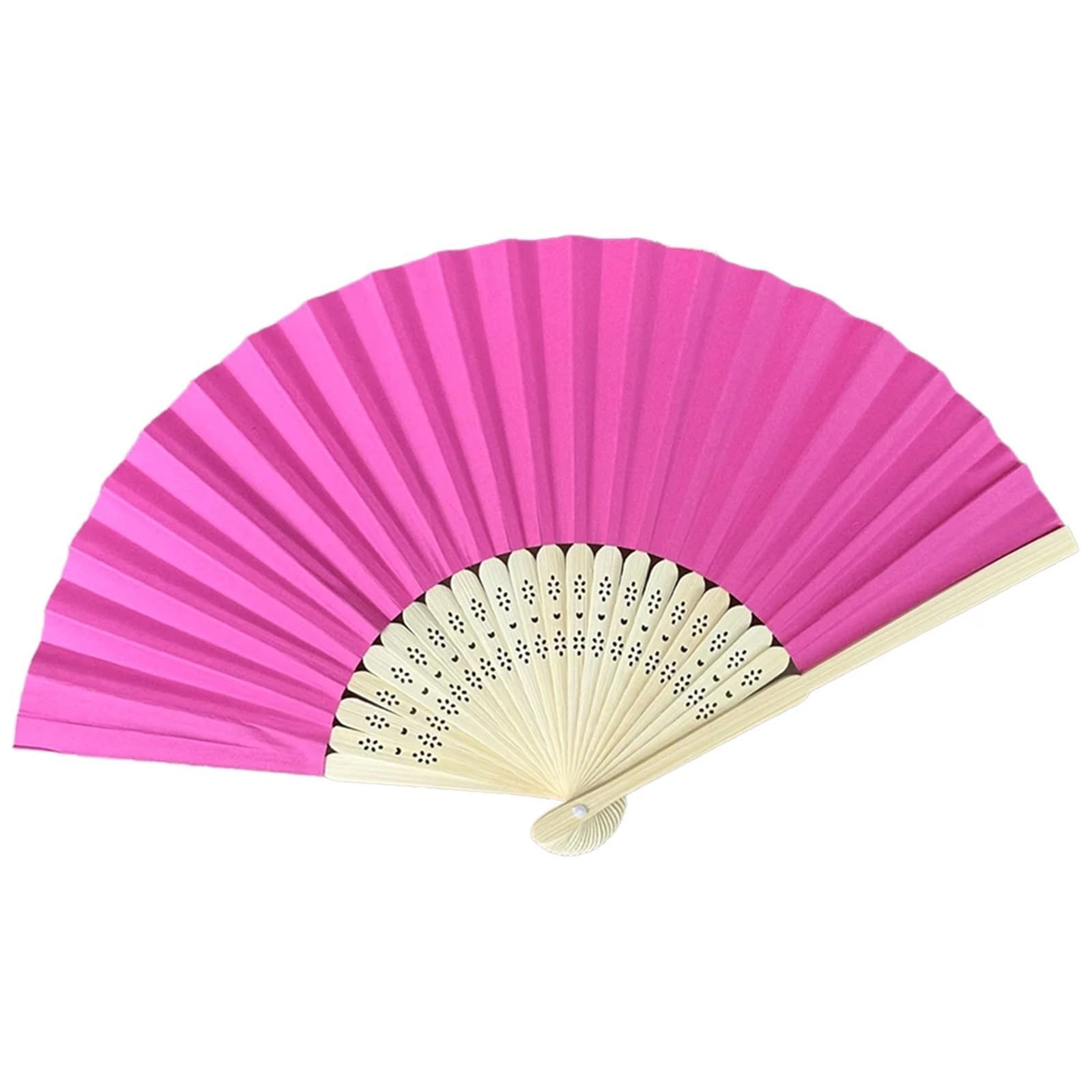 Cqahdsevf Rose Red Paper Hand Fan