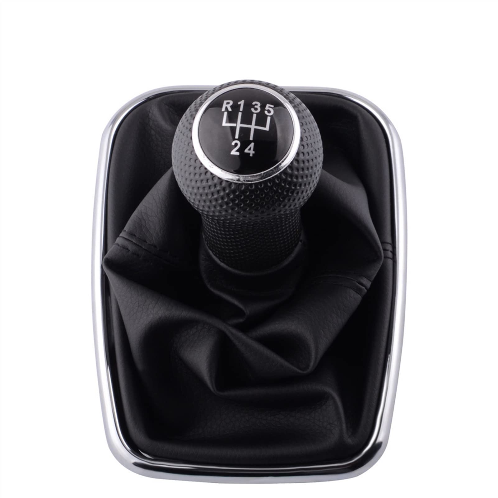 Pomos de Palanca de Cambios Coche para Seat para Cordoba para Ibiza para Inca Car 5 Velocidades Manijas Caja Cambios Manual Perilla Cambio Marchas Stick Head Polaina Cubierta Arranque Palanca Cambios