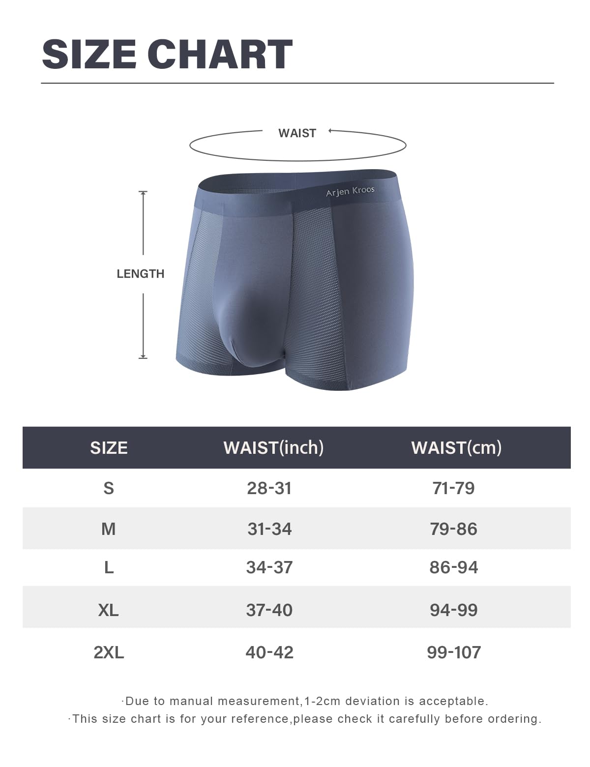Arjen Kroos Boxer Uomo Pezzi 4 Mutanda Modal Microfibra con Mesh Traspirante Elasticizzato Intimo Boxer da Uomo, S~XXL