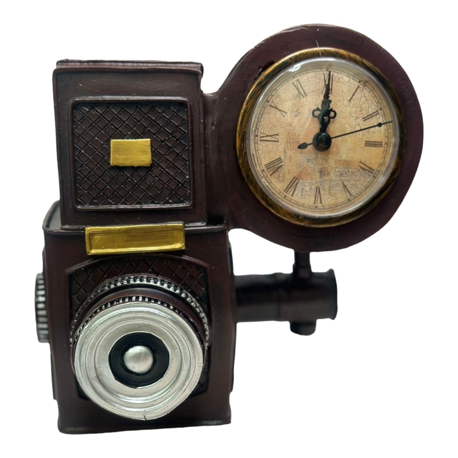 Vintage nostalgia 60s old-fashioned Vintage Style View Camera Shape clock Coin Bank Money Saving Bank Toy Bank Cents Penny Piggy Bank