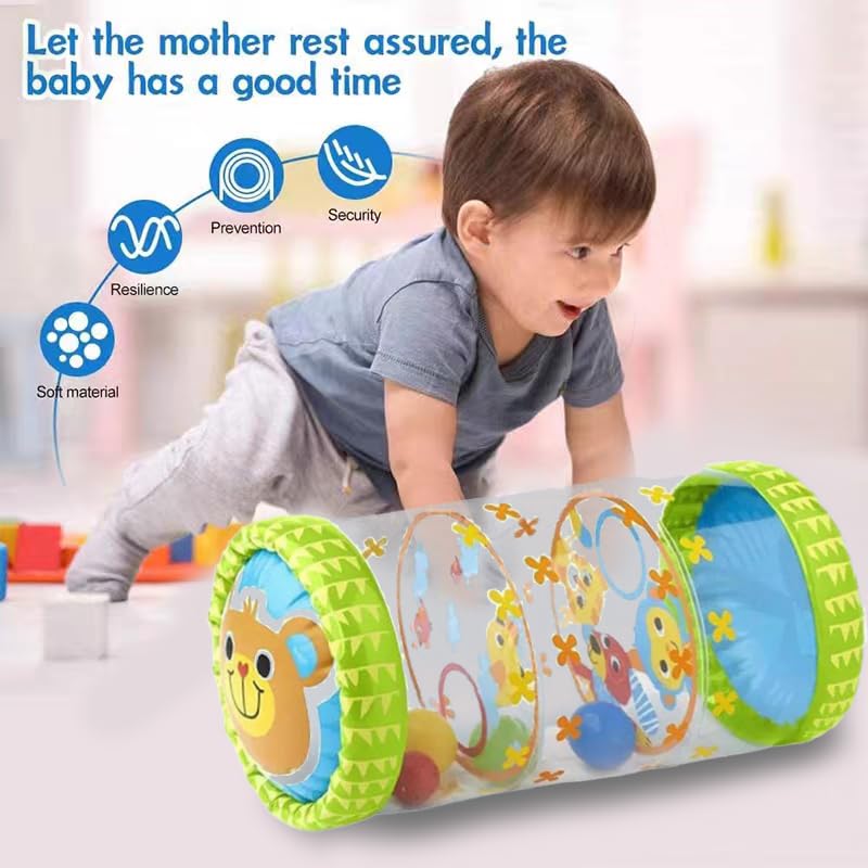 Jouet gonflable à roulettes pour bébé,jouets rampants pour bébés,balle rampante et grimpante pour les tout-petits,meilleurs jeux éducatifs,rouleau pour 3-36 mois,cadeaux de Noël et d'anniversaire – Image 4