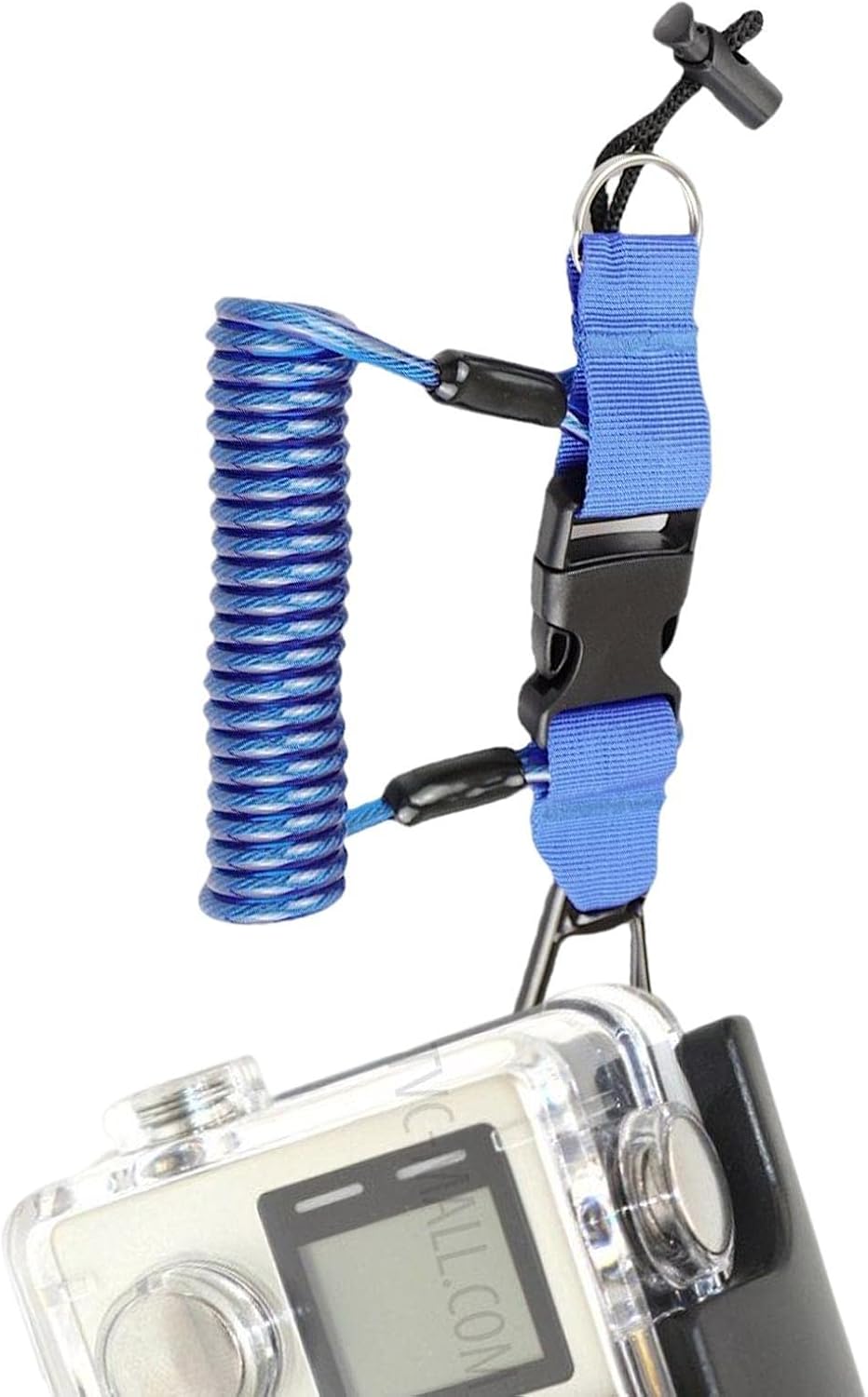 Scuba Diving Lanyard Retractable Diving Spring Coiled Scuba Diving With Heavy Duty Clips