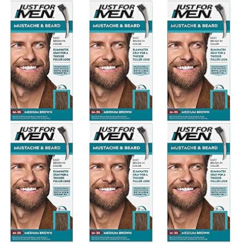 Just for men 6 x JUST FOR MEN BARBA UND BAFFI FARBE Permanent Farbe Cover