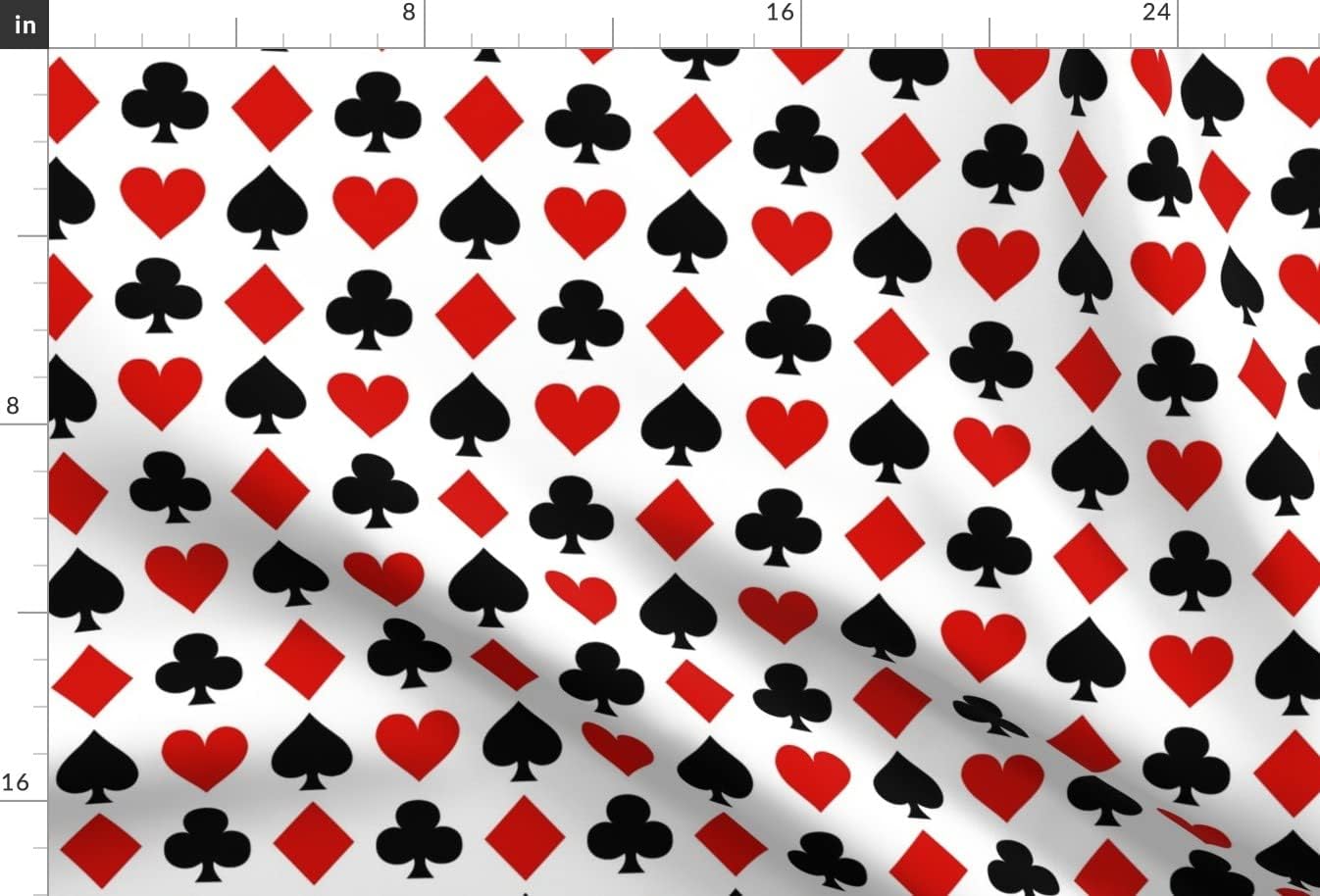 Spoonflower Fabric - Card Small Playing Cards Clubs Casino Gambling Printed on Minky Fabric by The Yard - Sewing Baby Blankets Quilt Backing Plush