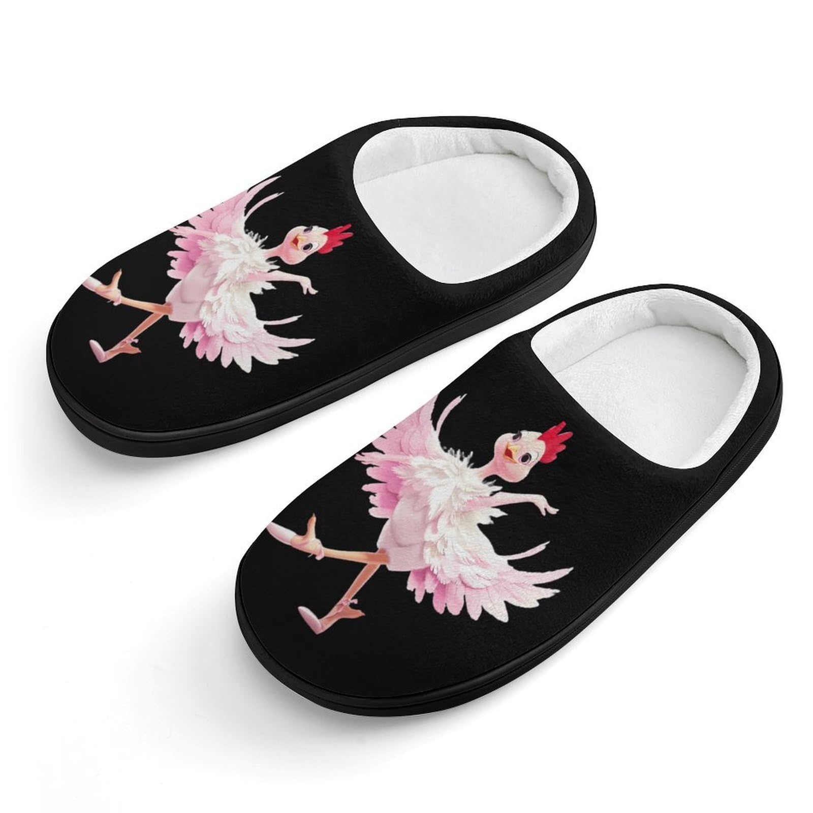 Ballerina Chicken Cute Cotton Slippers Anti-slip House Shoes Funny Slipper Indoor Outdoor