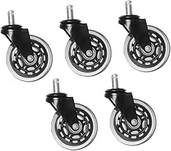 Tofficu 5 Pçs Cadeira De Escritório Rodas Móveis Rodízios Cadeira De Mesa Resistente Rodas Carrinho De Bebê Rodas Cadeira De Rodas Cadeira De Escritório Roda Rodízio Para Móveis Roda
