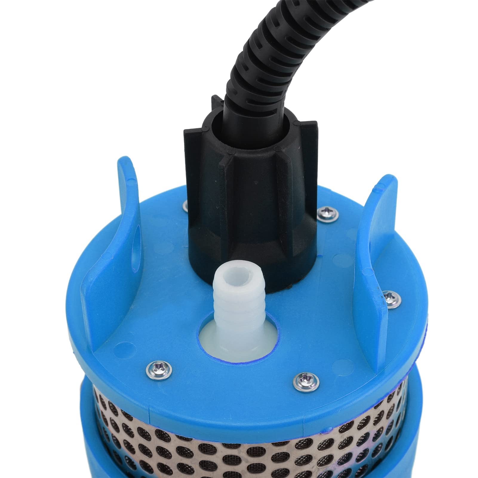 Hidyliu Bomba de Agua de Pozo Solar de 6.5L Bomba Sumergible de Energía Solar de Alta Potencia de 12 V CC para Estanque de Riego Necesidades de Agua Remotas (Azul)