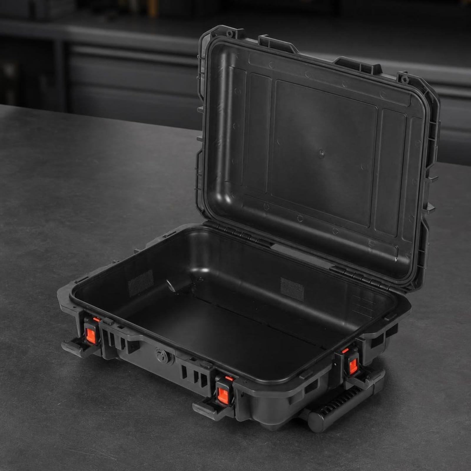Valise pour Matériel avec roulettes Coffre de Rangement Boîte de Transport Mallette Rigide en PP Protection Solide des Outils et Instruments Couvercle, YJZP9508B