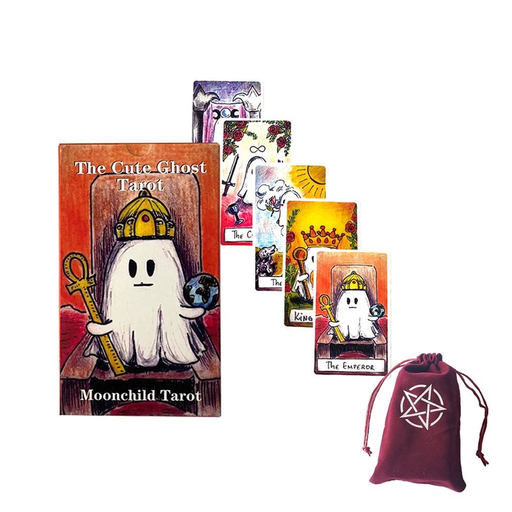 Amazon.co.jp: かわいい幽霊のタロット,The Cute Ghost Tarot,with bag