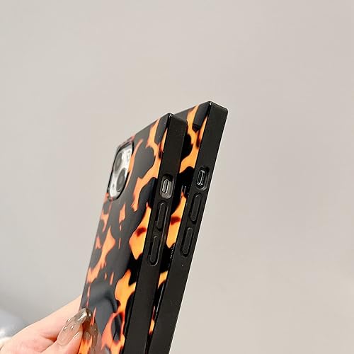 Miniatura 9 de Funda cuadrada con estampado de tortuga, compatible con iPhone 11, diseño delgado, suave, a prueba de golpes, brillante, retro, funda protectora