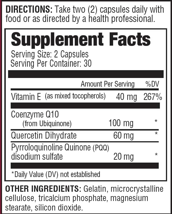 Body Wise International CoQ10+ PQQ CoEnzyme Q10
