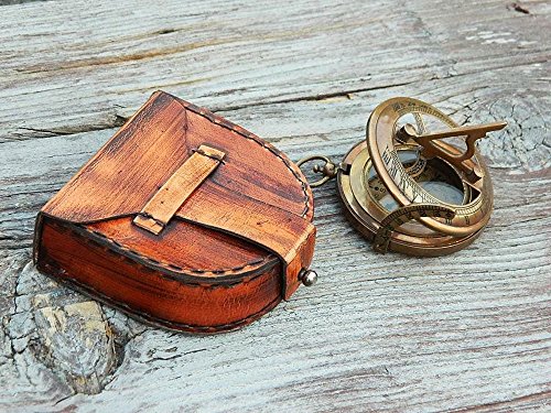 Brújula vintage de bolsillo con caja de madera personalizable miniatura 2
