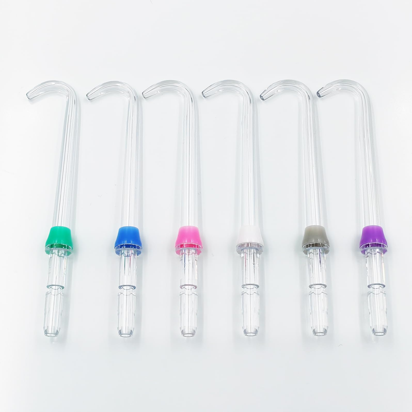 Replacement Tips Compatible with Waterpik, Water Flosser Tip Compatible with Waterpik Oral Irrigator (6 Impat Prosthesis Tips), for WP-100, WP-140, WP-150, WP-900, WP-662, WP-660,