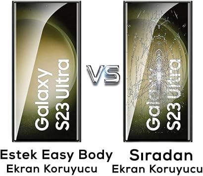CONSTRAIN Galaxy S22 Ultra İle Uyumlu Zore Hizalama Aparatlı Estek Easy Body Ekran Koruyucu