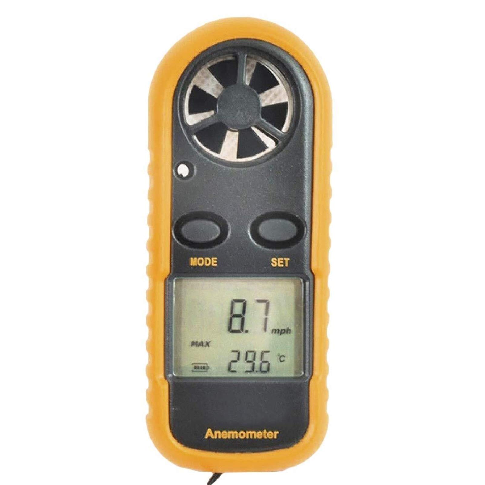 Anemometro digitale LCD Misuratore di velocità del vento del misuratore del misuratore del calibro del misuratore del flusso di parati del flusso aereo digitale for il windsurfing Kite Volare Vela