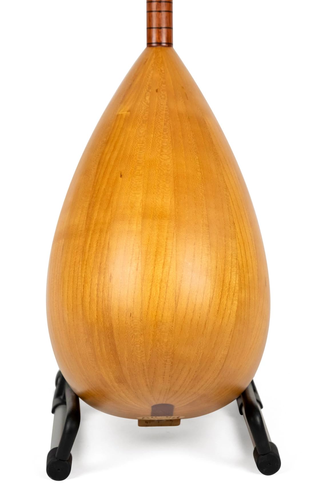 Türkisches kurzes Saz Baglama, Maulbeerholz, eingebauter Tonabnehmer, Saiten, Plektren, Koffer