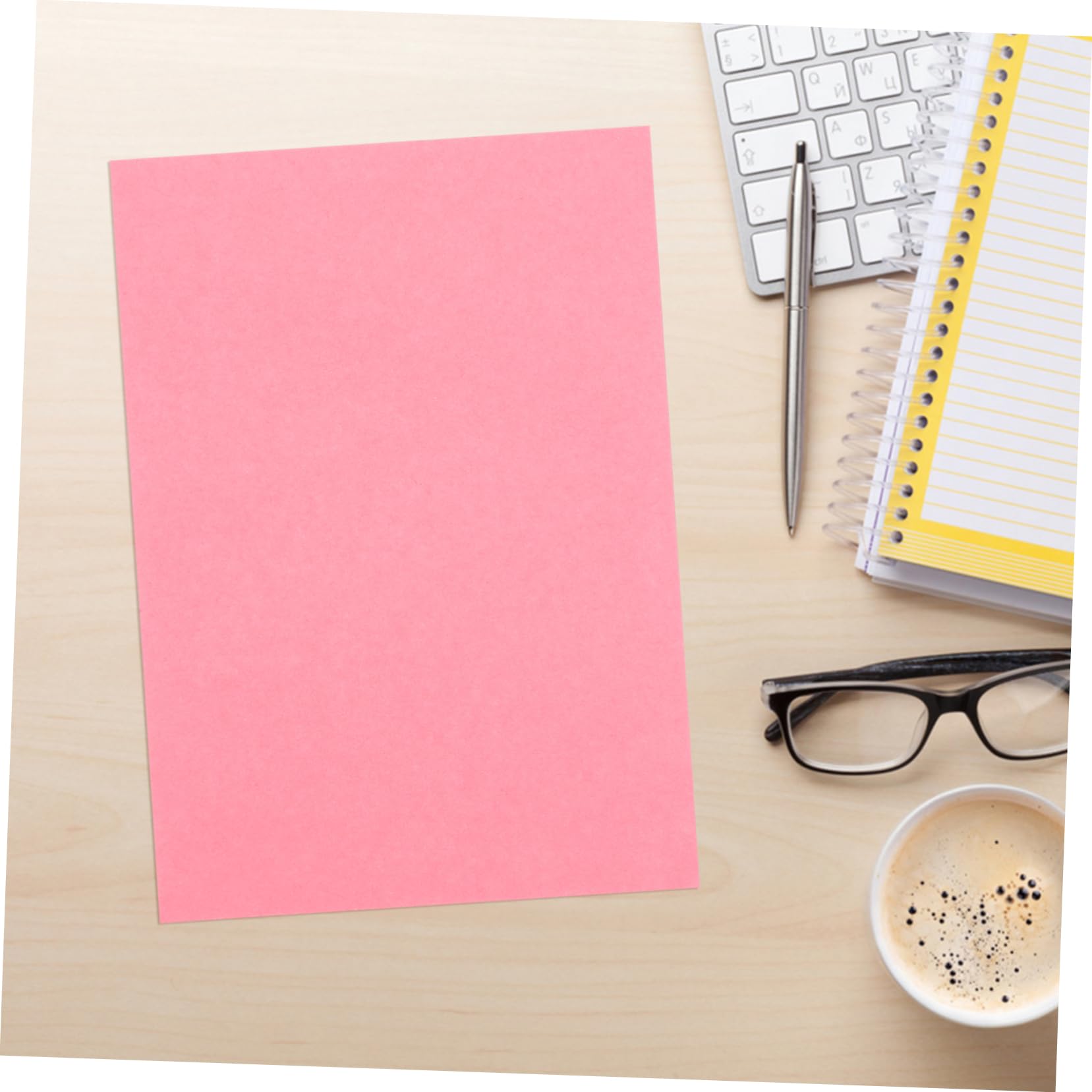 Housoutil 500 Pezzi Carta Colorata Rosa M² per Stampanti e Fotocopie Carta Spessa per Ufficio Scuola e Progetti Creativi DIY Fogli Versatili per Scrapbook e