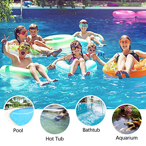 Homga Pool Cleaning Kit, Hot Tub Spa Pond Maintenance Kit Swimming Pool Accessories with Leaf Skimmer Net, Sponge Cleaning Brush, Scrubber & Pole - Thumbnail 6