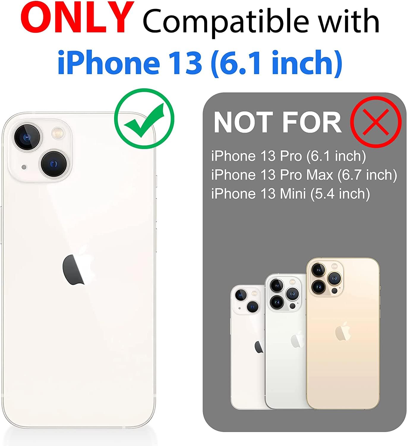 SPORTLINK Coque pour iPhone 13 Étanche Antichoc - 360 degres Incassable Militaire Rigide Intégrale Case/Bumper [IP68 Waterproof/Imperméable] Antipoussière [avec Protection Camera+Écran]-Noir 6,1"