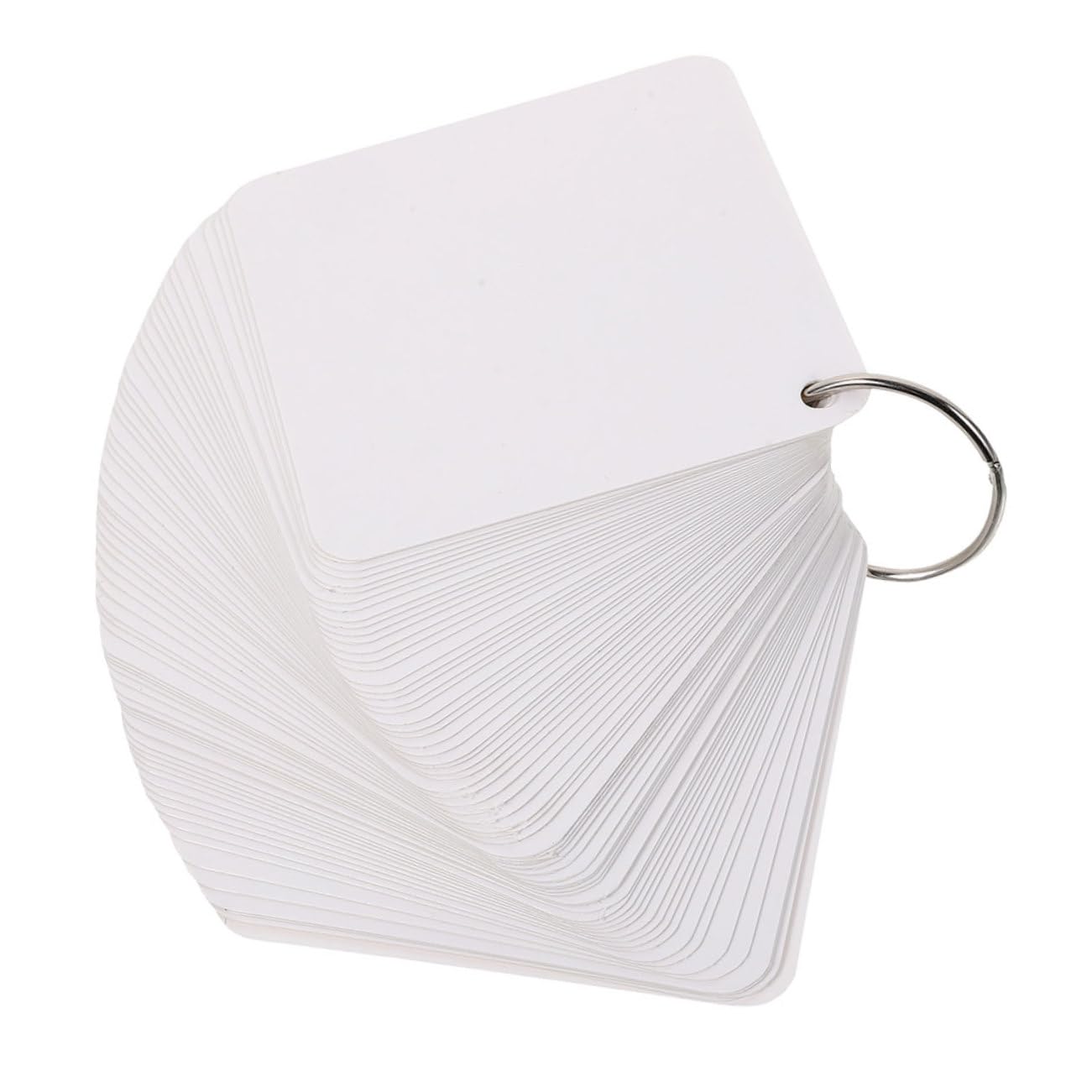 Cartes de Notes Vierges 300 Feuilles Papier Blanc 6 Anneaux