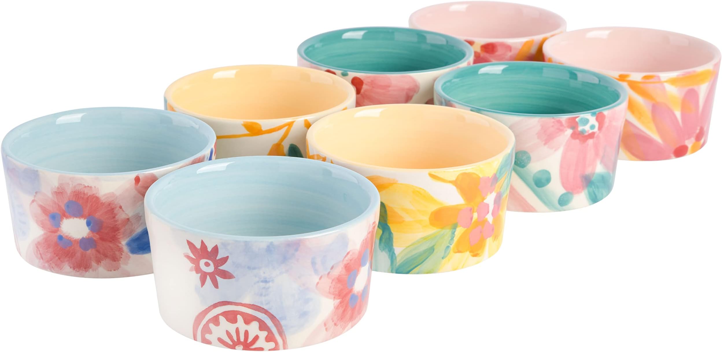 Amazon.com: The Pioneer Woman Flea Market 4-Inch Ramekins, Set of 8 ...