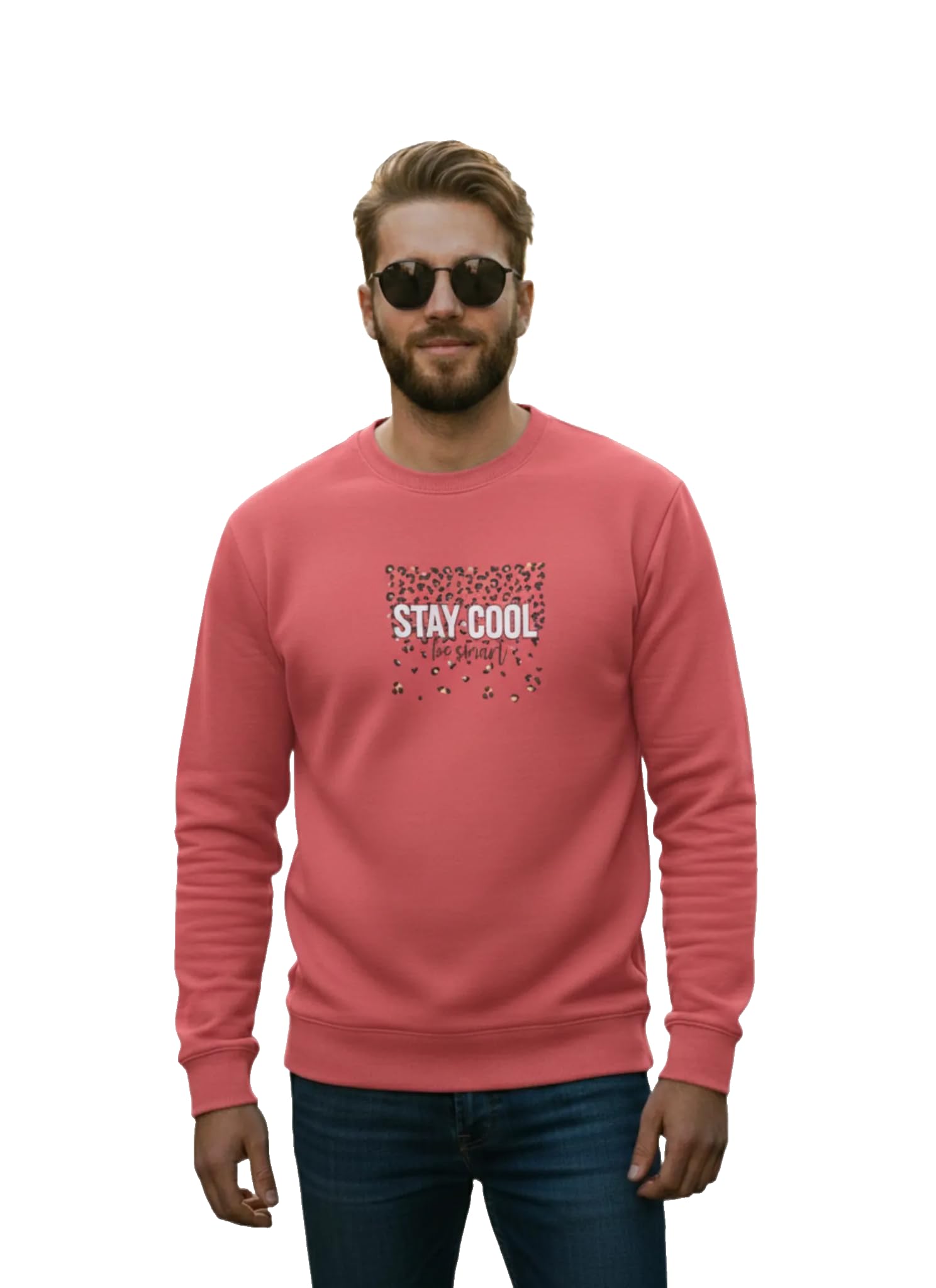 Men Regular Fit Fleece ||Maroon||Round Neck Printed||Sweatshirt-JM3763-picture-18