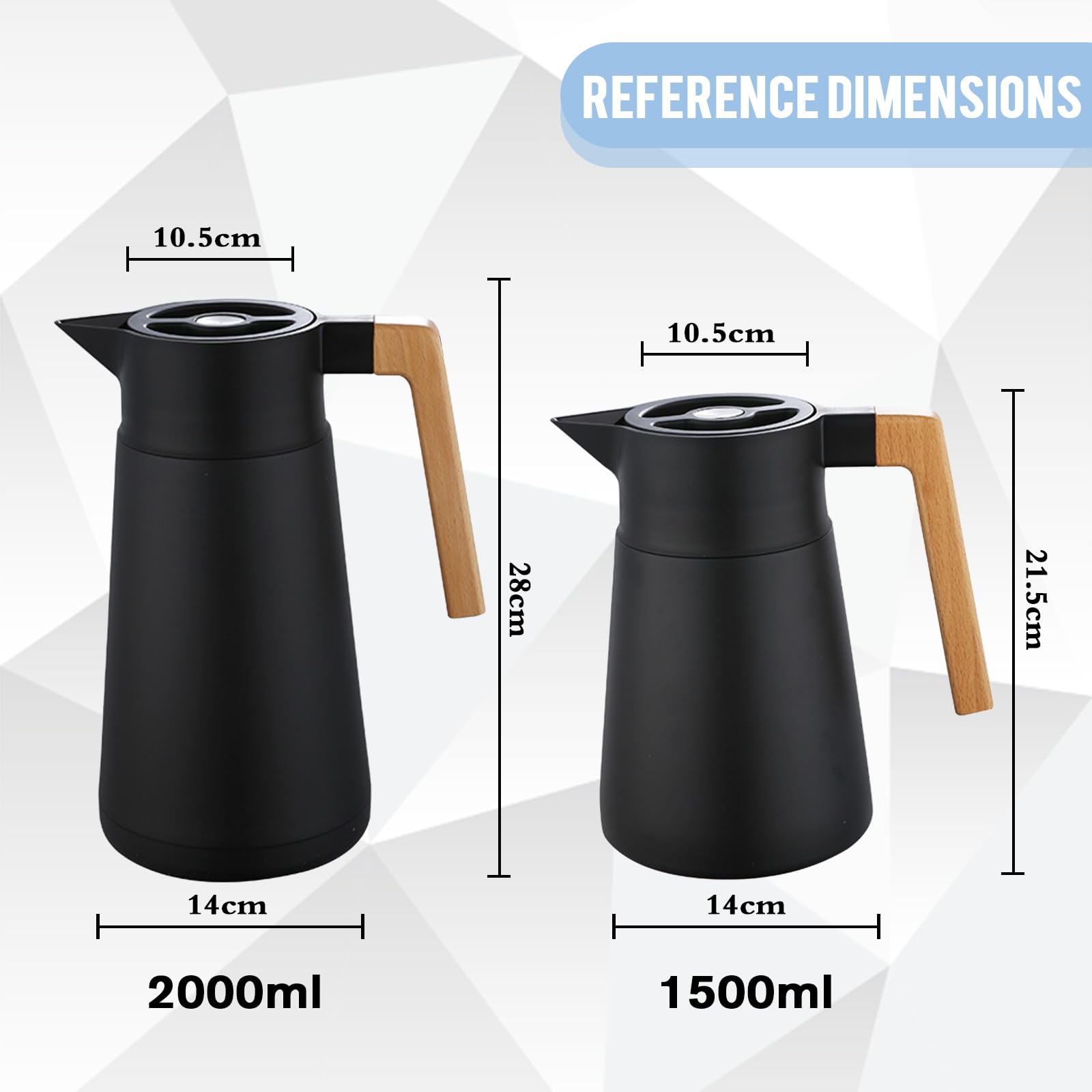 Thermische koffiekaraf kannen - 18L 304 roestvrij staal - geïsoleerde