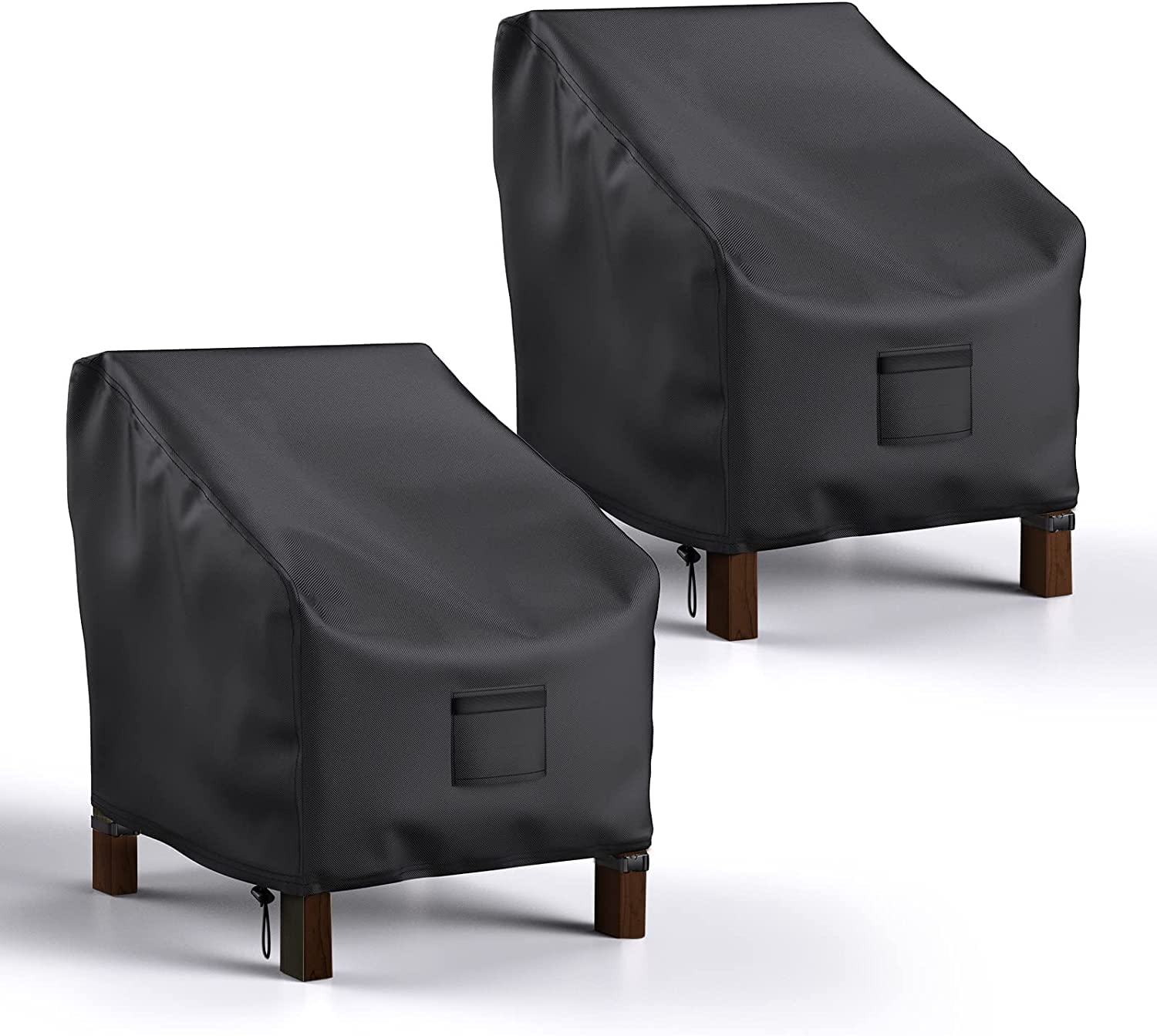 Mrrihand Patio Chair Covers Waterproof, Lounge Deep Seat Cover, Heavy Duty Outdoor Lawn Patio Furniture Covers (36" W x 37" D x 36" H - 2 Pack)
