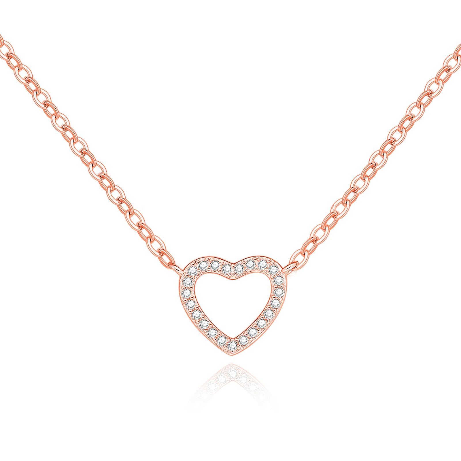 Cosie Lily Collar Mujer Collar de Plata de Ley 925 en Chapado en Oro Rosa/14K Chapado en Oro de/Chapado en Blanco,Joyas Regalos para Esposa, Mamá, Novia, Cumpleaños Navidad Aniversario día de San Valentín Regalo